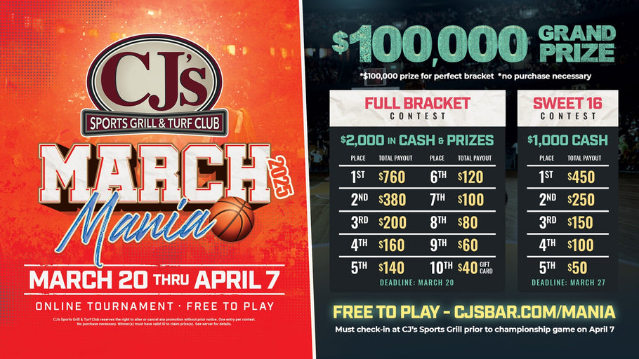 Join Us for the March Mania Basketball Tournament at CJ's Bar!