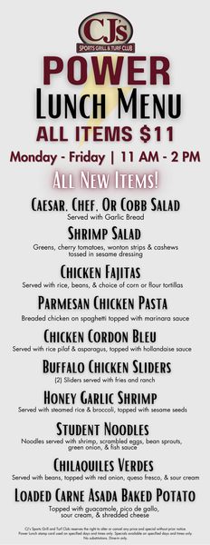 A Taste of Lake Elsinore: Must-Try Dishes at CJ’s Sports Grill & Turf Club